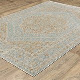 Oriental Weavers Sphinx ECHO ECH03 Beige Medallion Rugs - angle detail