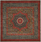 Safavieh Mahal 6'-7" x 6'-7" Rug in Navy / Red