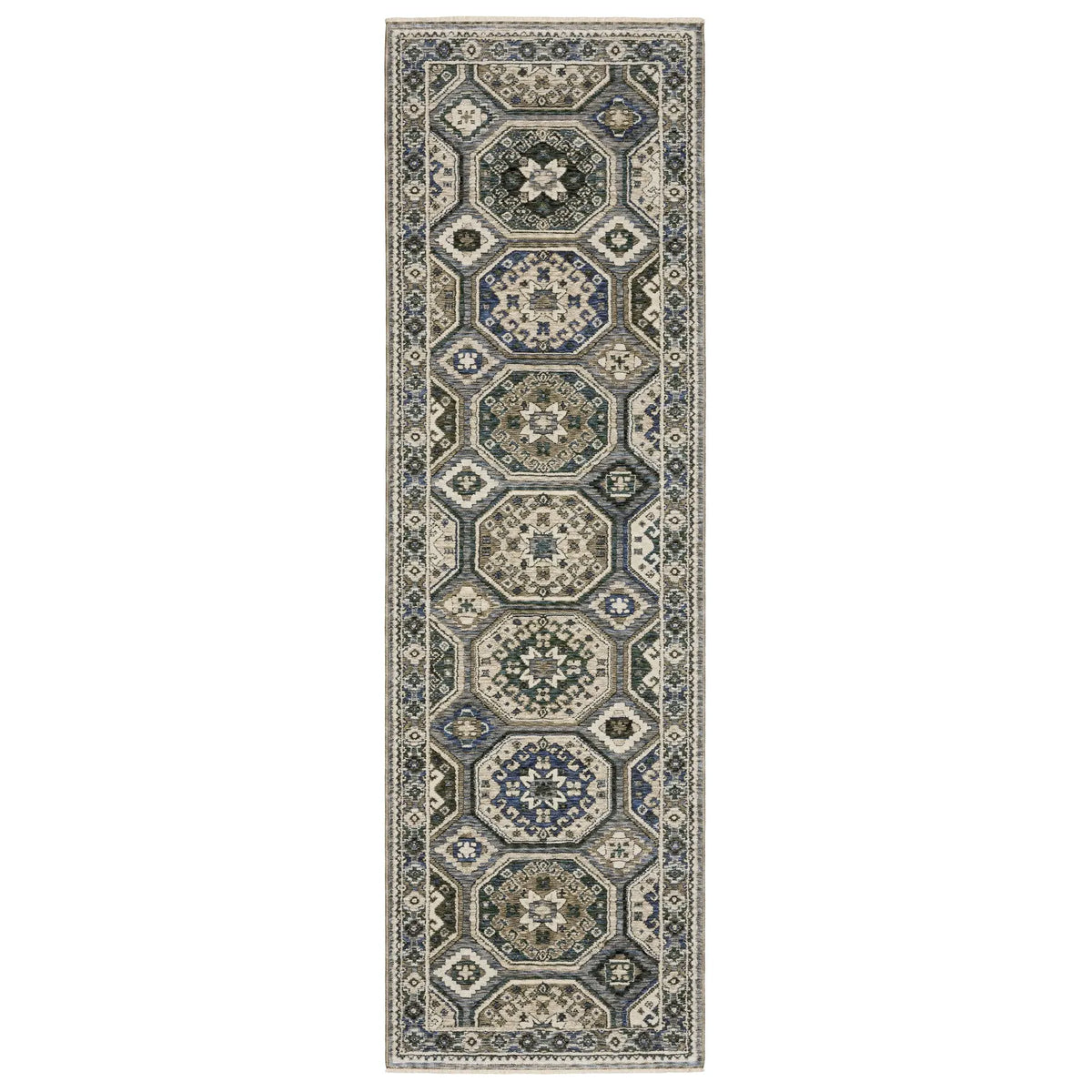 Oriental Weavers Sphinx HASTINGS HA05H Ivory Geometric Rugs - runner