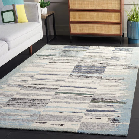 Safavieh Ebony 4'-0" x 6'-0" Rug in Ivory / Grey