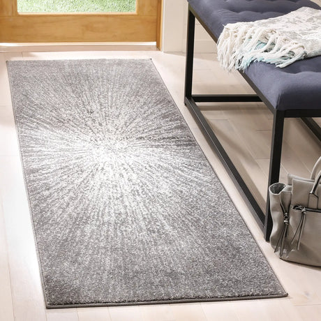 Safavieh Evoke 2'-2" x 11'-0" Rug in Dark Grey / Ivory
