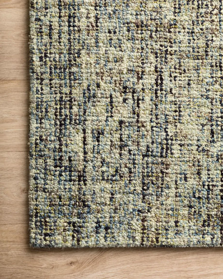 Loloi Harlow Hlo-01 Olive/Denim Rugs - corner on wood