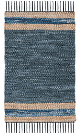 Safavieh Vintage Leather 2'-0" x 3'-0" Rug in Blue / Natural