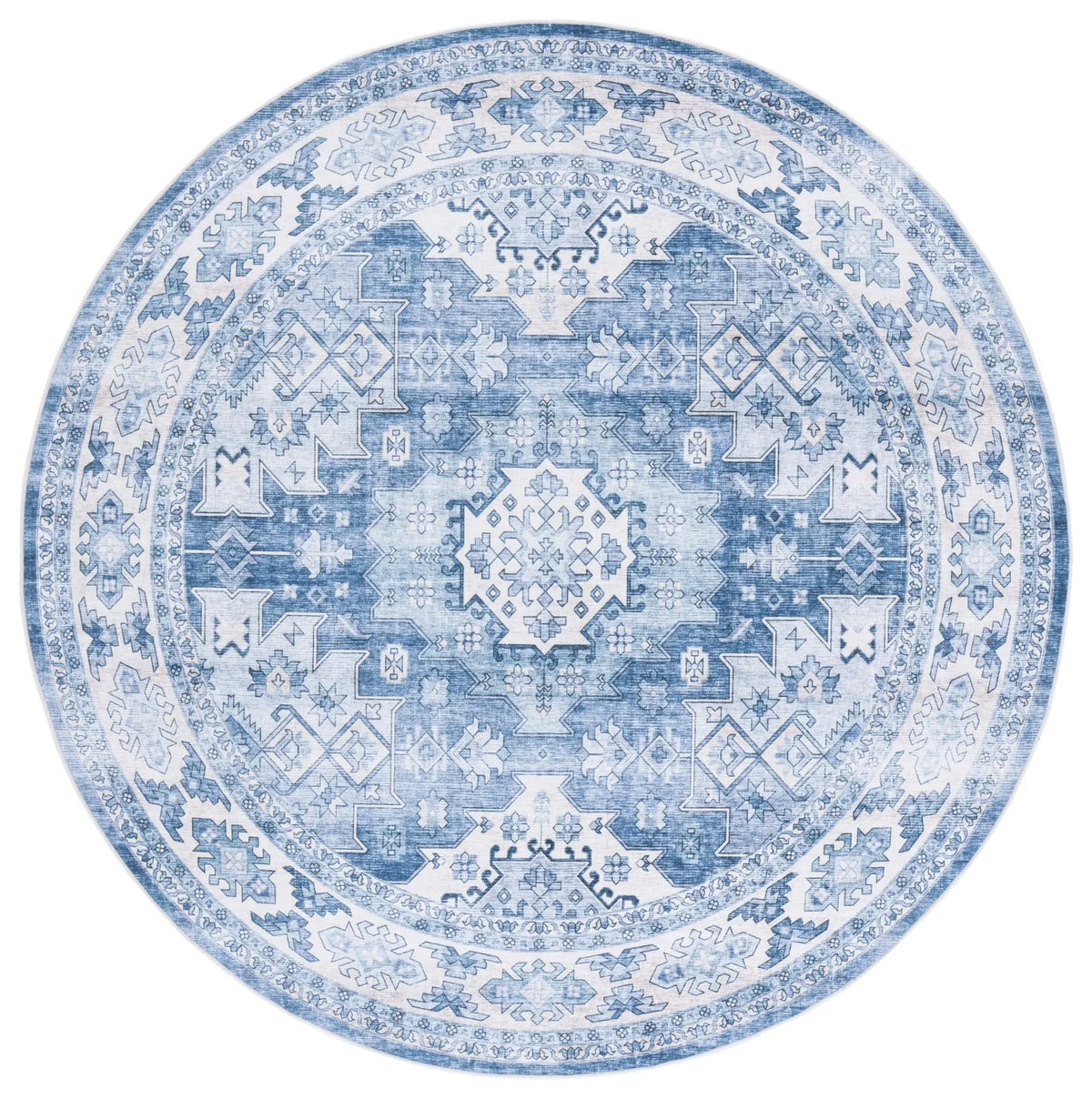 Safavieh Arizona 6'-0" x 6'-0" Rug in Light Blue / Blue
