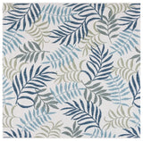 Safavieh Courtyard 6'-7" x 6'-7" Rug in Beige / Green Blue