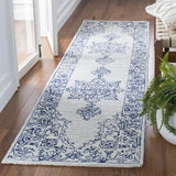 Safavieh Micro-Loop 2'-3" x 9'-0" Rug in Ivory / Blue