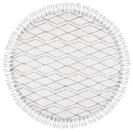 Safavieh Casablanca 7'-0" x 7'-0" Rug in Ivory / Grey