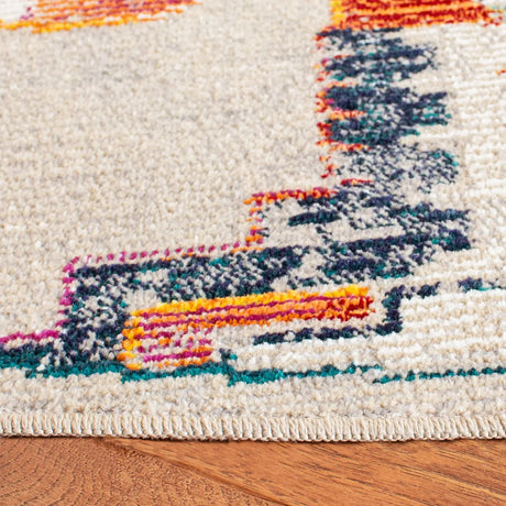 Safavieh Crystal 7'-0" x 7'-0" Rug in Light Grey / Orange