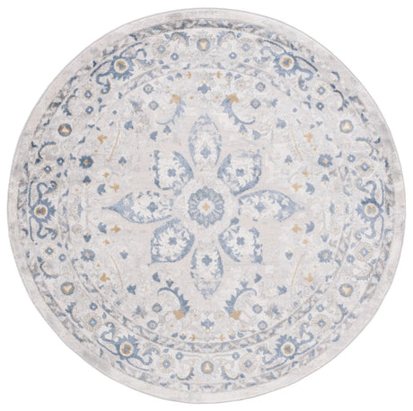 Safavieh Palma 6'-7" x 6'-7" Rug in Light Grey / Blue