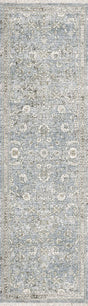 Dynamic Rugs Dharma 12040 Power Loomed Transitional Light Blue/Beige Rug - Runner