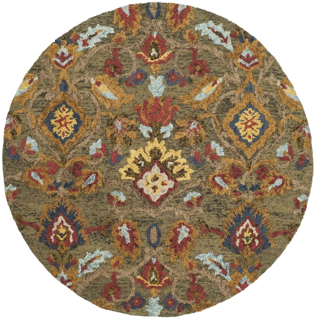 Safavieh Blossom 6'-0" x 6'-0" Rug in Green / Multi
