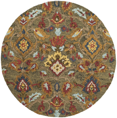 Safavieh Blossom 6'-0" x 6'-0" Rug in Green / Multi