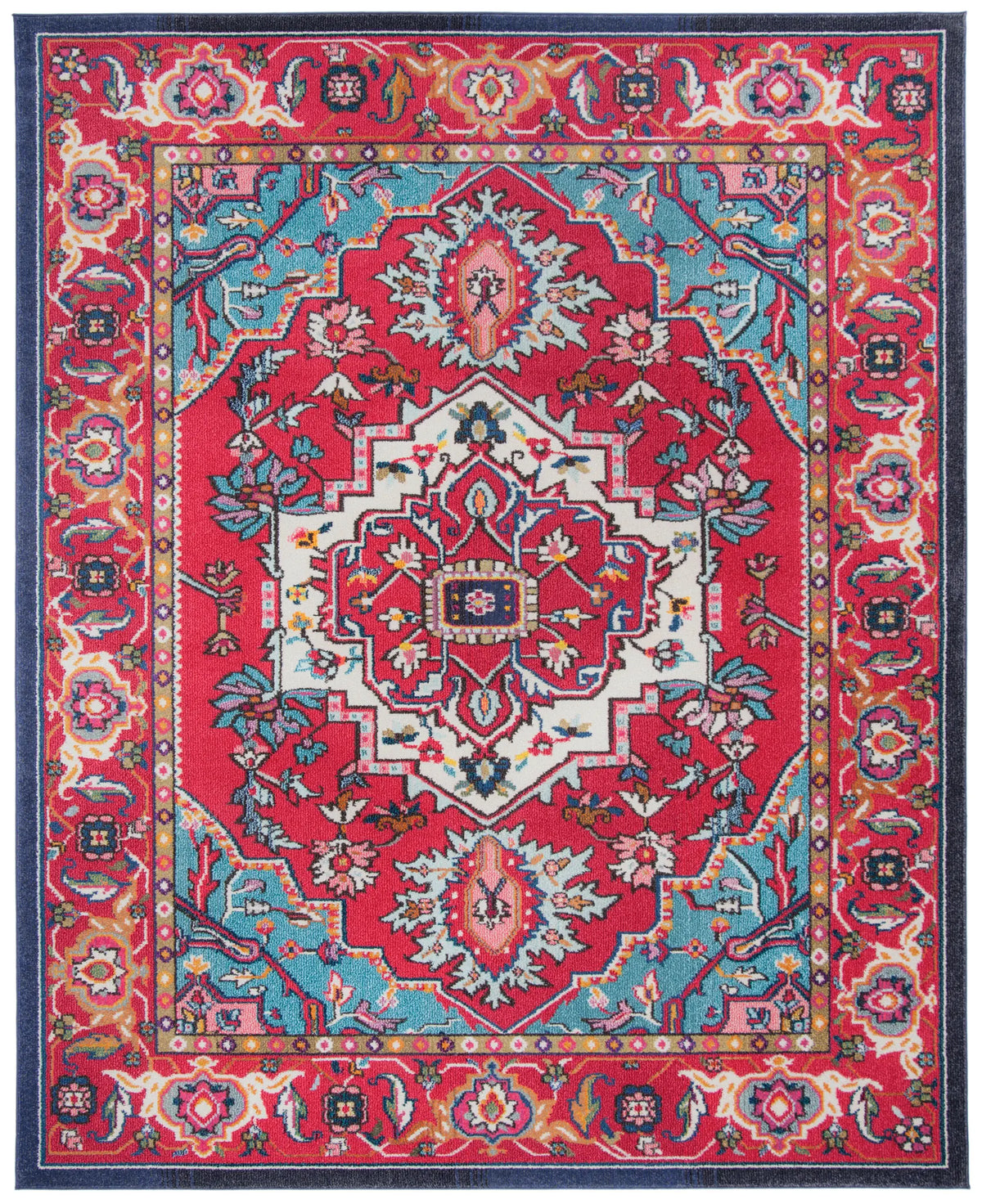 Safavieh Monaco 10'-0" x 14'-0" Rug in Red / Turquoise