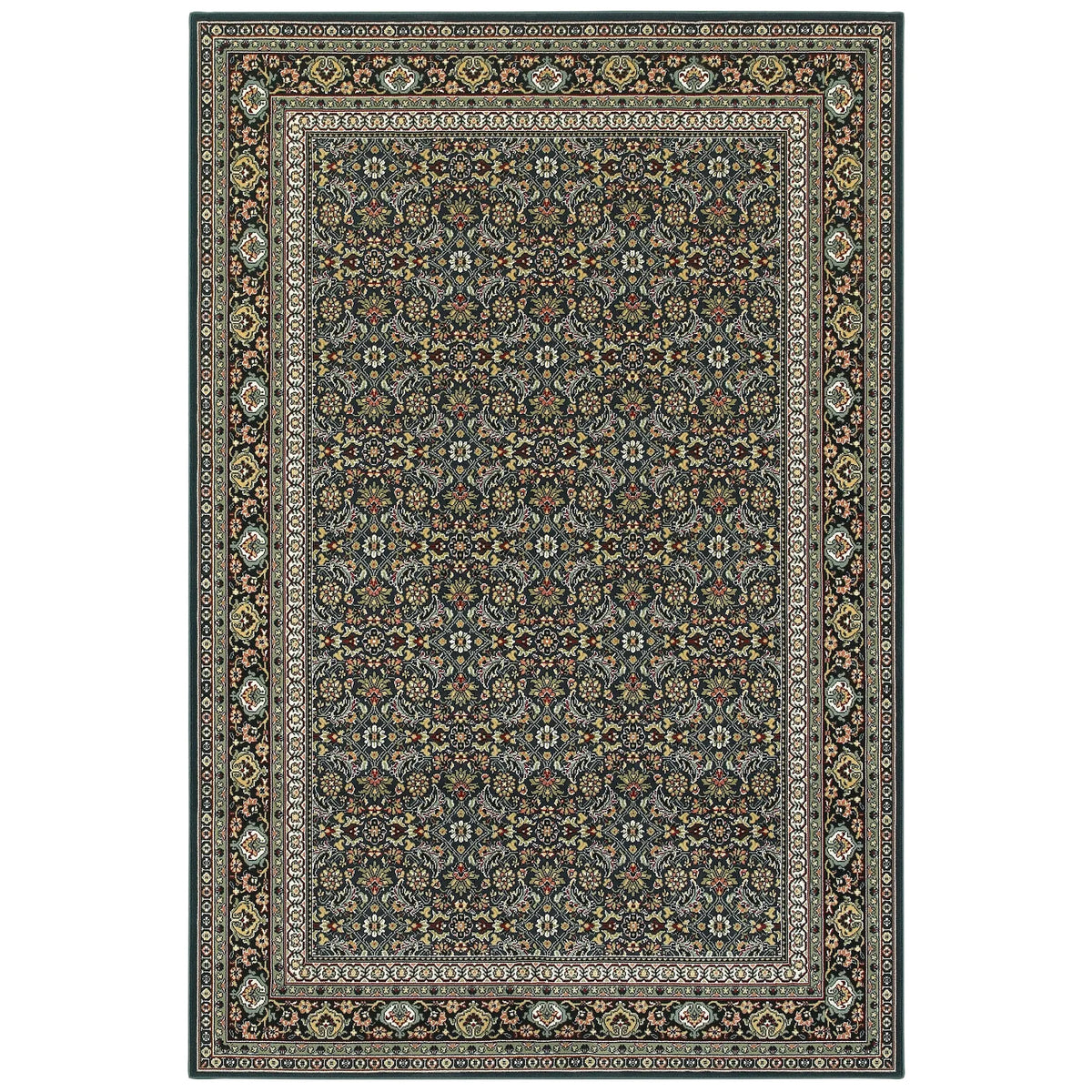 Oriental Weavers Sphinx Kashan 180L1 Navy / Multi Rugs - main flat