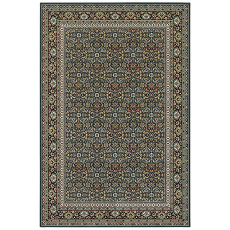 Oriental Weavers Sphinx Kashan 180L1 Navy / Multi Rugs - main flat