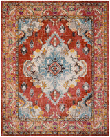 Safavieh Monaco 10'-0" x 14'-0" Rug in Orange / Light Blue