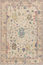 Chandra Wendi WEN-58101 Ivory / Tan / Green / Multi rug, flat view