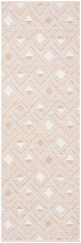 Safavieh Montauk 2'-3" x 7'-0" Rug in Peach / Ivory