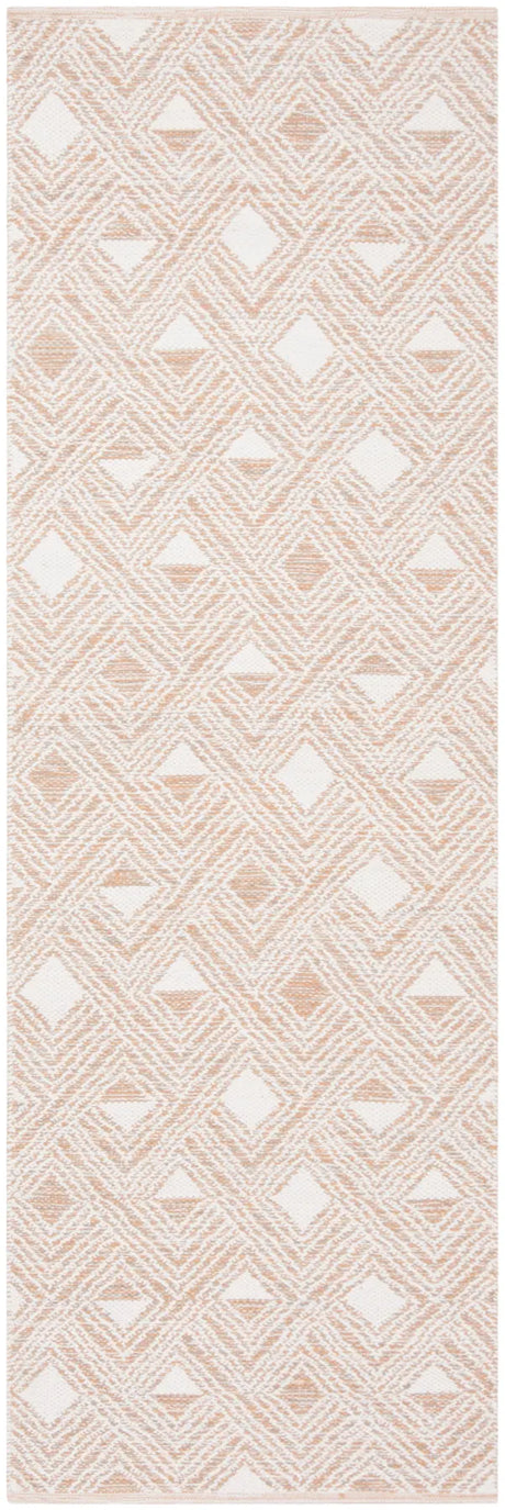 Safavieh Montauk 2'-3" x 7'-0" Rug in Peach / Ivory