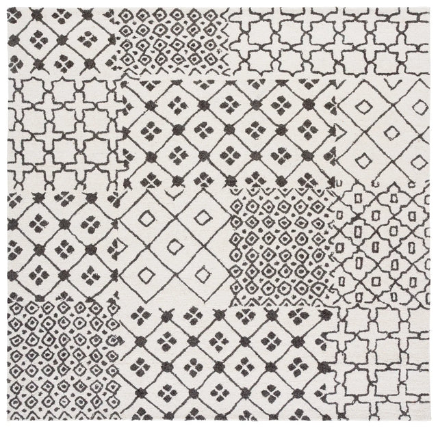 Safavieh Ebony 6'-0" x 6'-0" Rug in Ivory / Grey