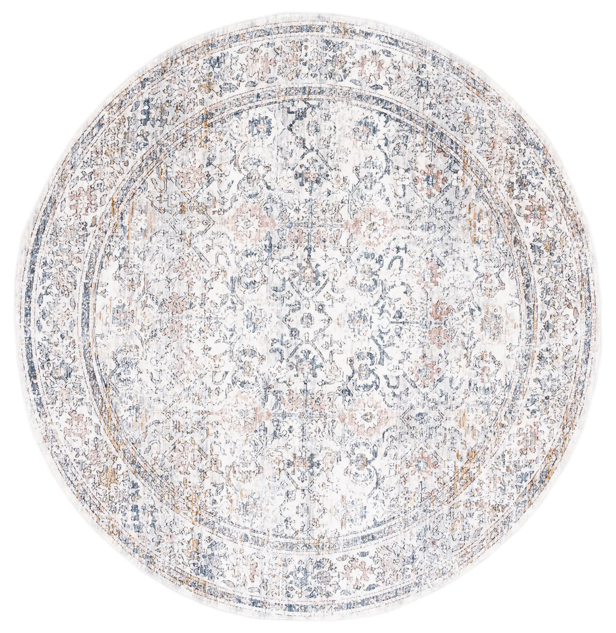 Safavieh Moondust 600 6'-0" x 6'-0" Rug in Ivory / Blue