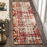 Safavieh Monaco 2'-2" x 12'-0" Rug in Magenta / Multi