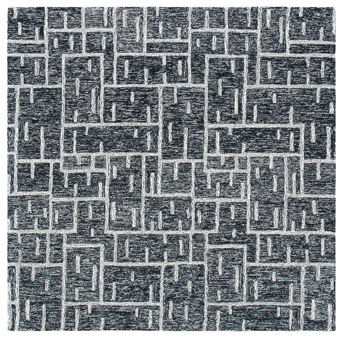 Safavieh Cambridge 6'-0" x 6'-0" Rug in Black / Ivory