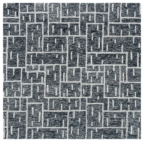 Safavieh Cambridge 6'-0" x 6'-0" Rug in Black / Ivory