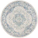 Safavieh Courtyard 6'-7" x 6'-7" Rug in Grey / Navy