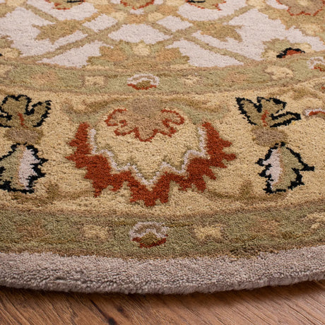 Safavieh Heritage 6'-0" x 6'-0" Rug in Ivory / Light Gold