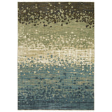 Oriental Weavers Sphinx Reed Re08A Blue/ Green Rug - main flat