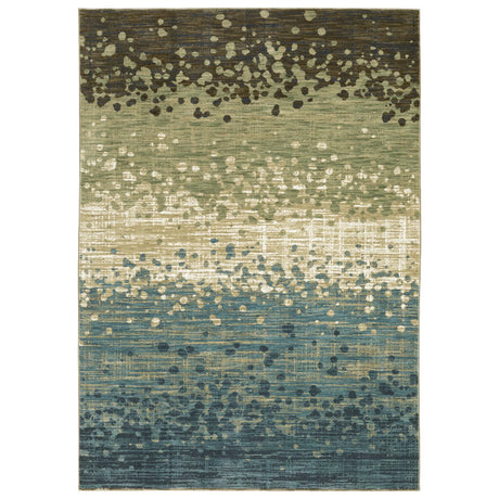 Oriental Weavers Sphinx Reed Re08A Blue/ Green Rug - main flat