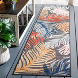 Safavieh Cabana 2'-0" x 10'-0" Rug in Black / Rust