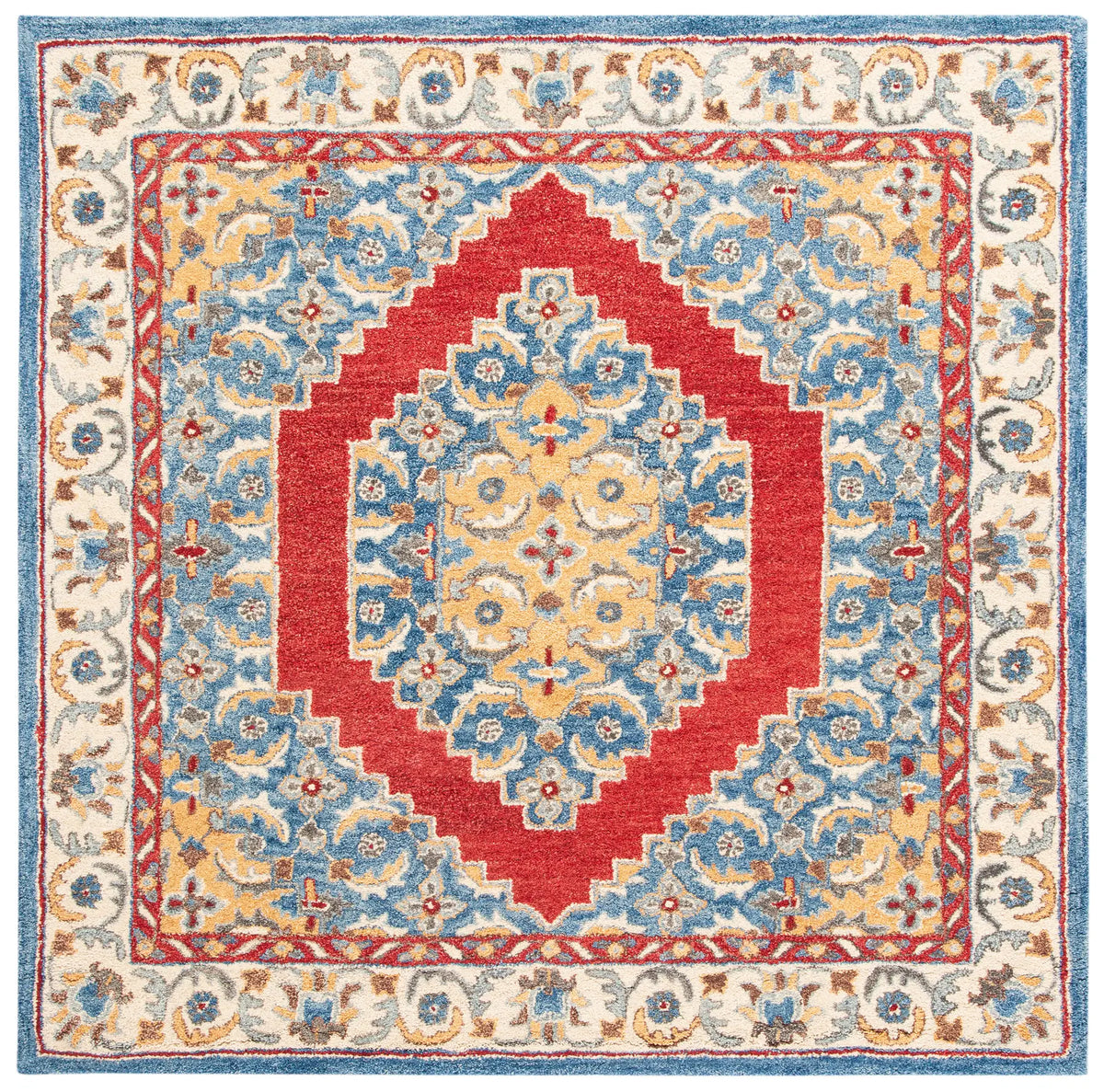 Safavieh Antiquity 6'-0" x 6'-0" Rug in Blue / Red