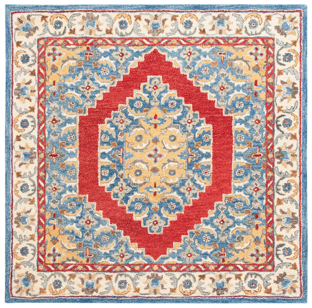 Safavieh Antiquity 6'-0" x 6'-0" Rug in Blue / Red