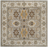 Safavieh Heritage 6'-0" x 6'-0" Rug in Light Grey / Grey