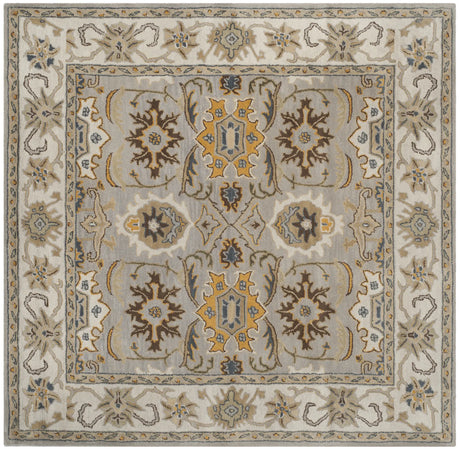 Safavieh Heritage 6'-0" x 6'-0" Rug in Light Grey / Grey