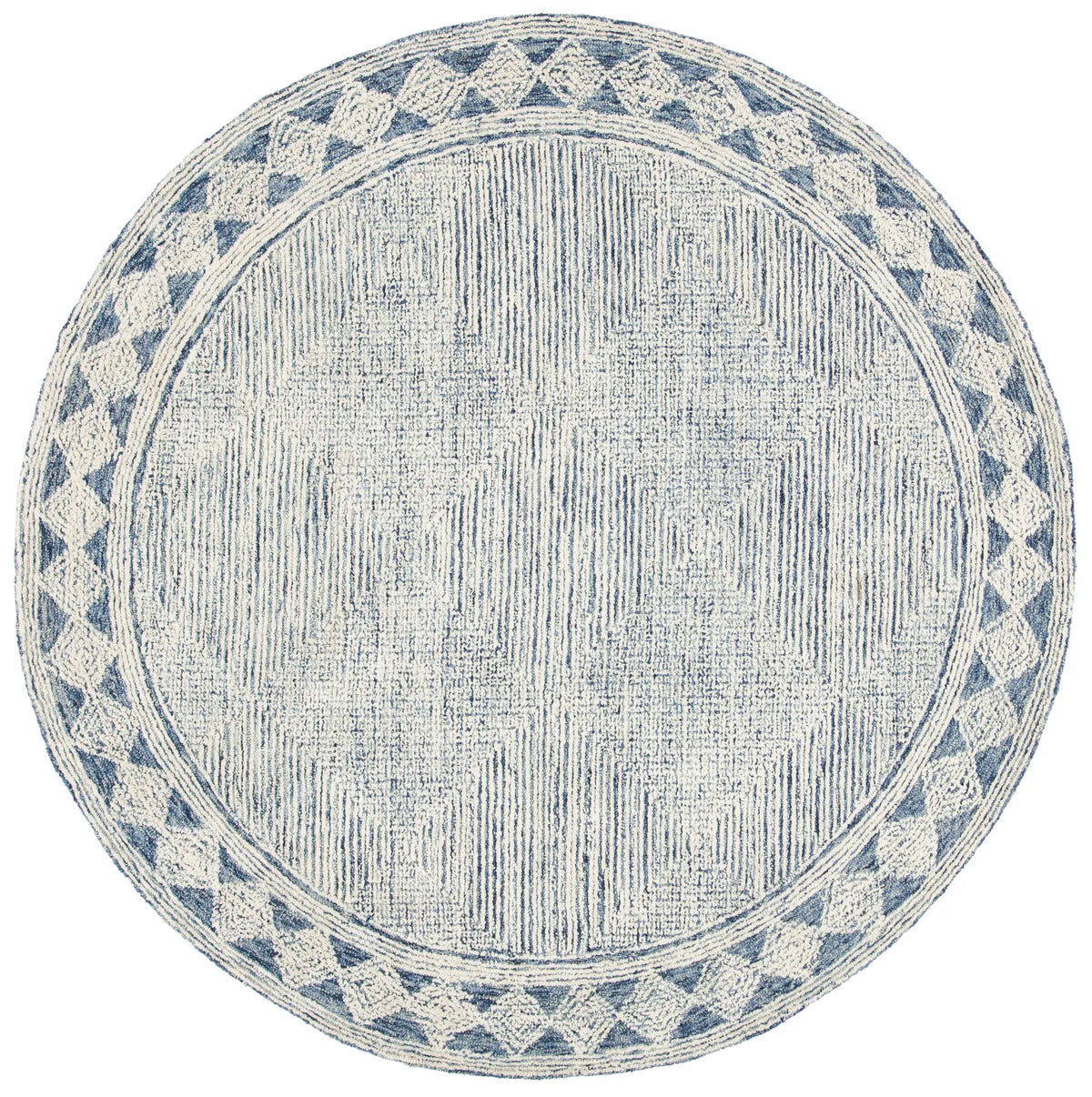 Safavieh Abstract 6'-0" x 6'-0" Rug in Ivory / Navy