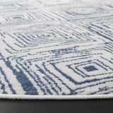 Safavieh Pyramid 6'-7" x 6'-7" Rug in Ivory / Blue