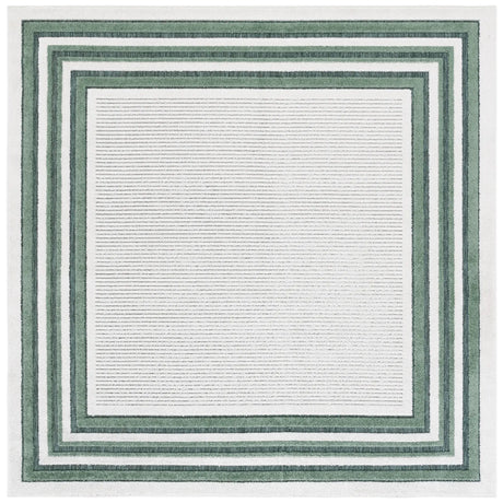 Safavieh Cabana 6'-7" x 6'-7" Rug in Ivory / Green