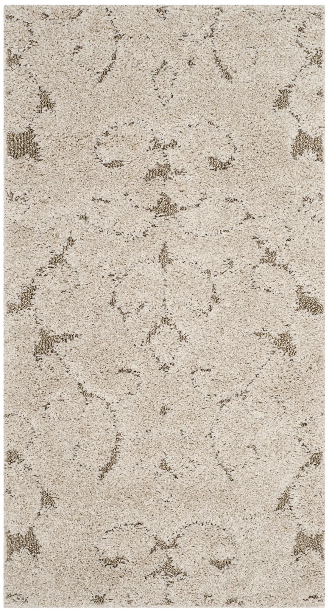 Safavieh Florida Shag 2'-3" x 4'-0" Rug in Cream / Beige