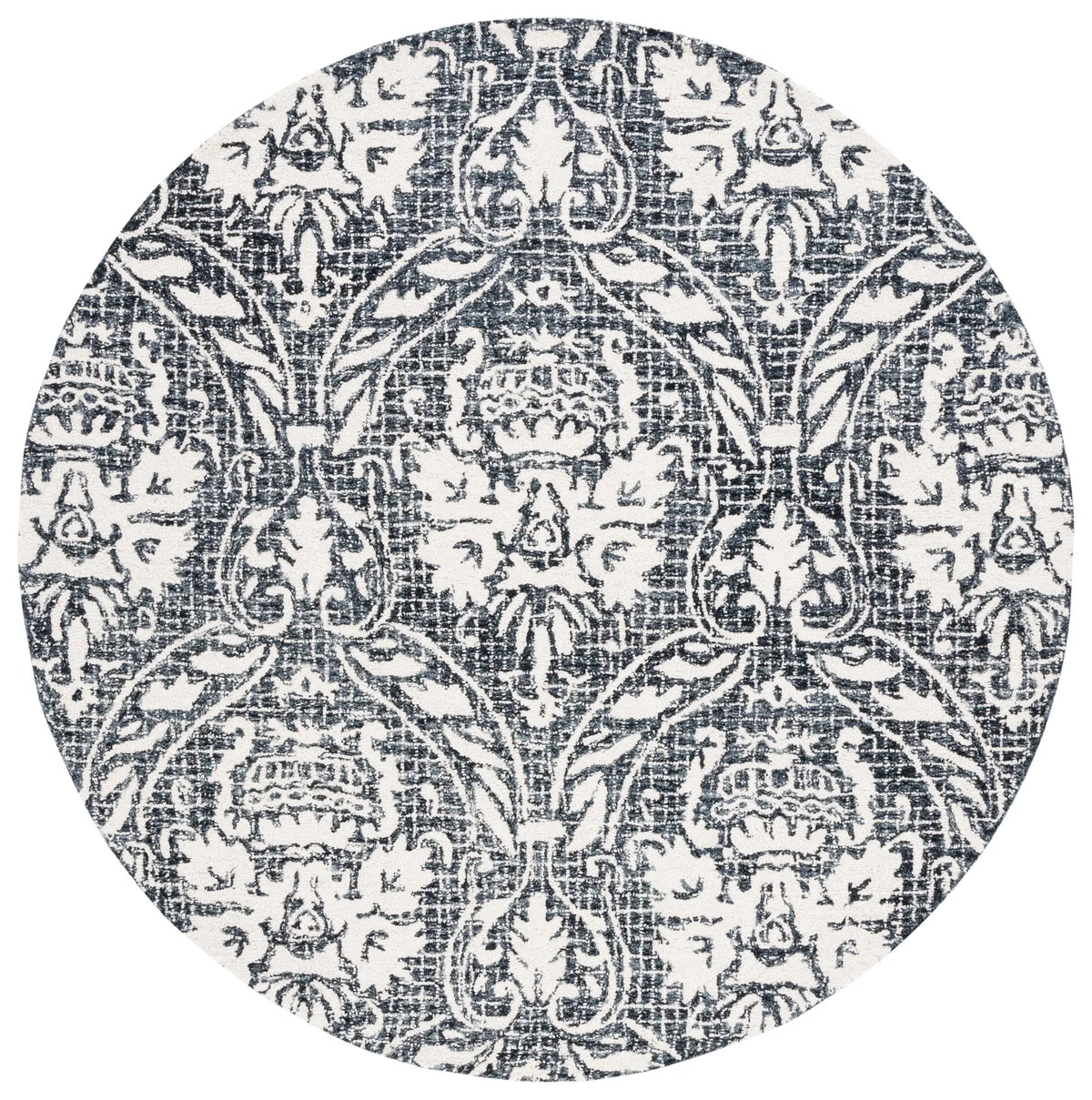 Safavieh Abstract 6'-0" x 6'-0" Rug in Ivory / Navy