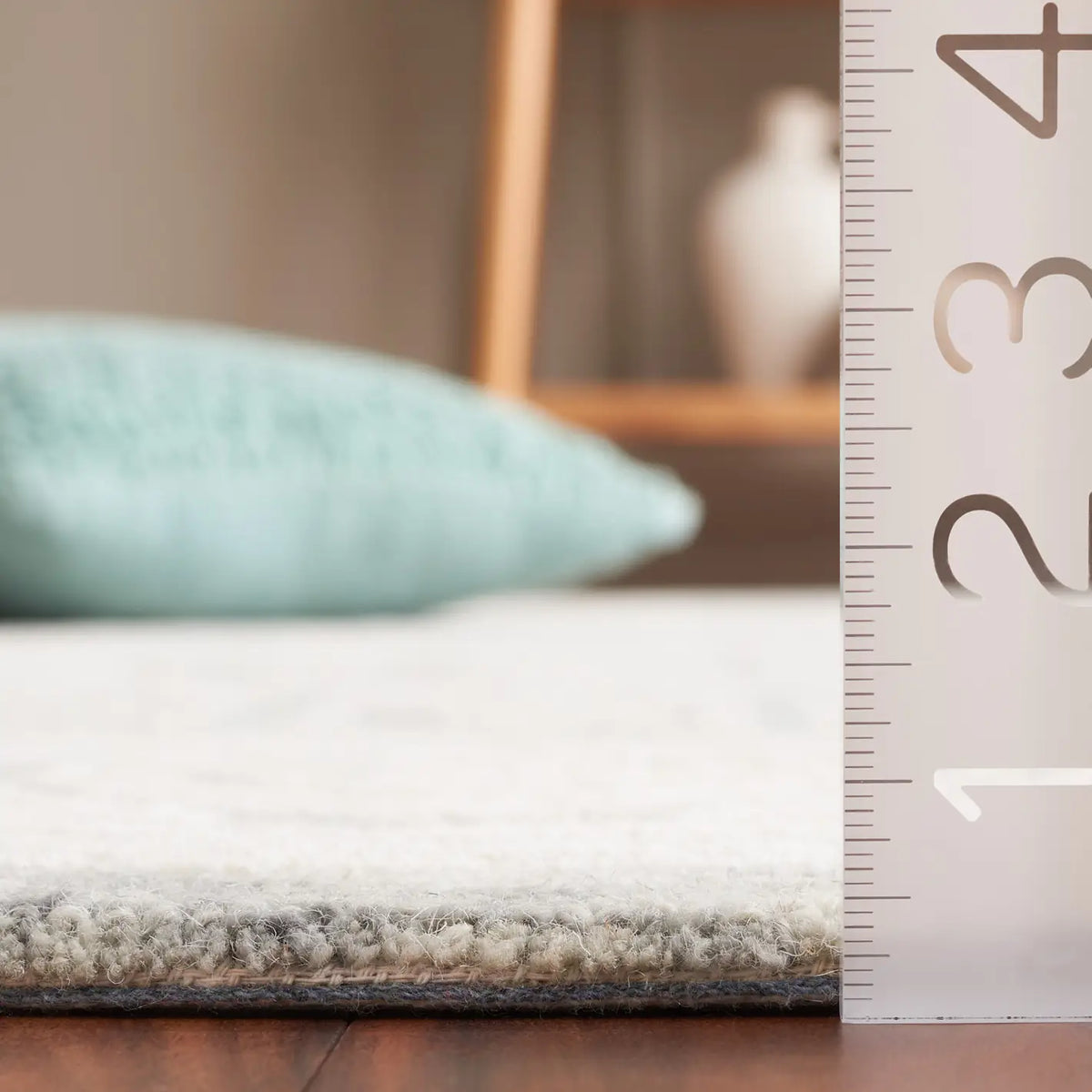 Safavieh Ebony 4'-0" x 6'-0" Rug in Ivory / Grey