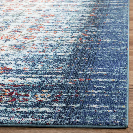 Safavieh Monaco 4'-0" x 5'-7" Rug in Blue / Ivory