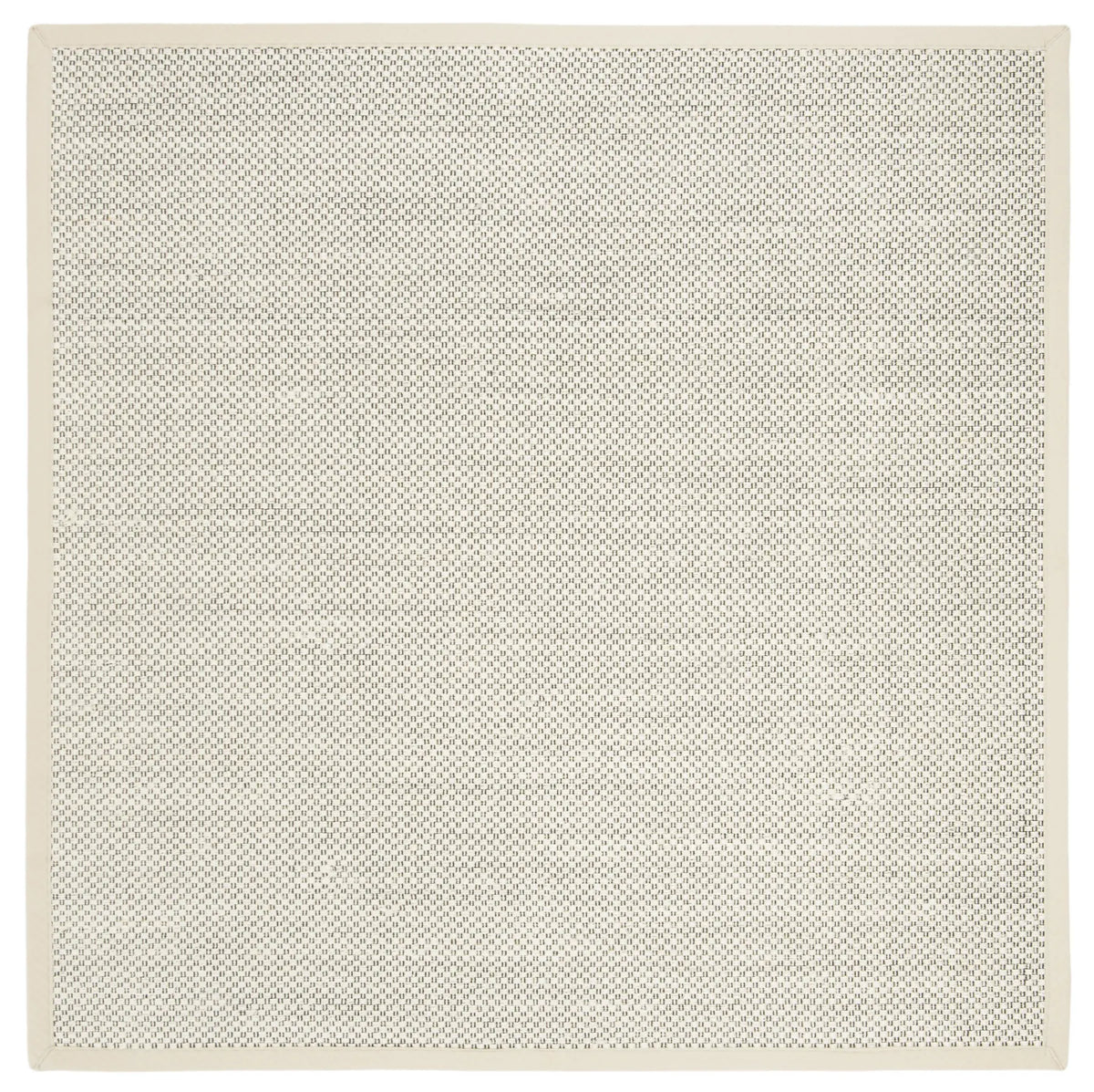 Safavieh Natural Fiber 6'-0" x 6'-0" Rug in Black / Ivory