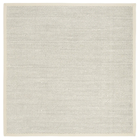 Safavieh Natural Fiber 6'-0" x 6'-0" Rug in Black / Ivory