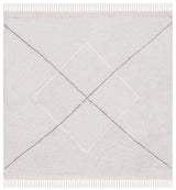 Safavieh Easy Care 6'-0" x 6'-0" Rug in Grey / Ivory