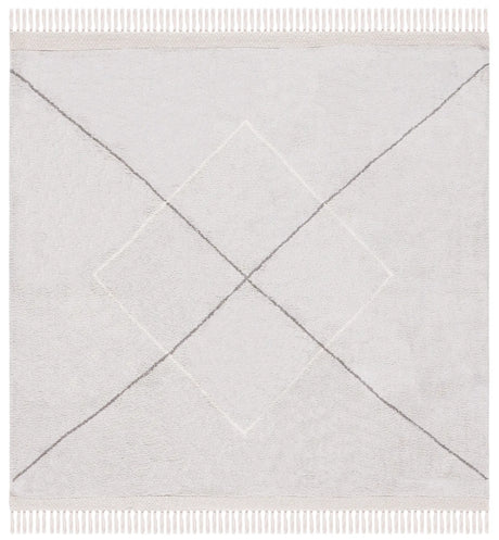 Safavieh Easy Care 6'-0" x 6'-0" Rug in Grey / Ivory