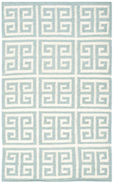 Safavieh Dhurries 2'-6" x 4'-0" Rug in Blue / Ivory