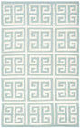 Safavieh Dhurries 2'-6" x 4'-0" Rug in Blue / Ivory